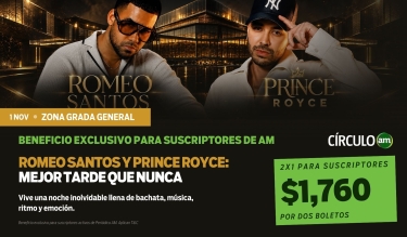 Romeo Santos y Prince Royce — 2×1 en Grada General