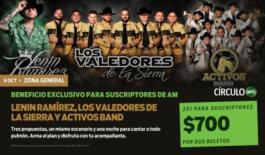 Lenin Ramírez, Los Valedores de la Sierra y Activos Band — 2×1 en Zona General