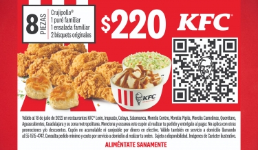 KFC Descuento 8 piezas 295 1